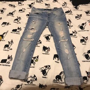 Zara ripped jeans